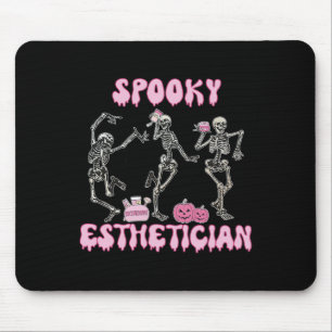 Alfombrilla De Ratón Espeluznante Esteticista Halloween Skeleton Therap