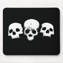 Espeluznantes Cránulos de Halloween Mousepad