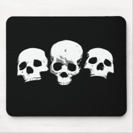 Alfombrilla De Ratón Espeluznantes Cránulos de Halloween Mousepad