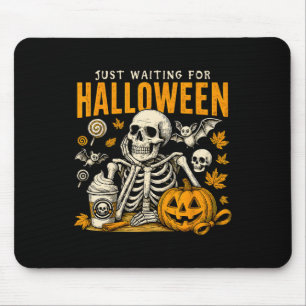 Alfombrilla De Ratón Esperando la temporada de escrúpulos de Halloween