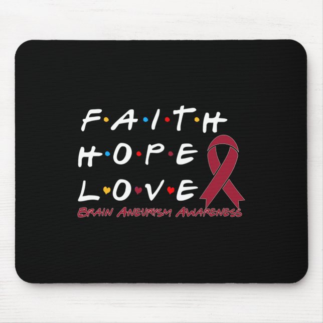 Alfombrilla De Ratón Esperanza Amor Aneuralismo Cerebro Conciencia (Frente)