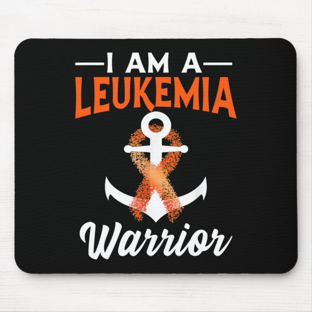 Alfombrilla De Ratón Esperanza Amor Cure Leucemia Conciencia Cinta Cint (Frente)