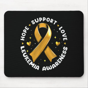 Alfombrilla De Ratón Esperanza Apoyo Amor Conciencia de la Leucemia