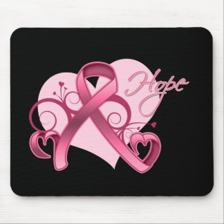 Alfombrilla De Ratón Esperanza de Cinta Floral - Cáncer de Mama