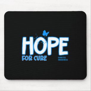 Alfombrilla De Ratón Esperanza para curar la conciencia sobre la diabet