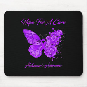 Alfombrilla De Ratón Esperanza Para Cure Morado Mariposa Heimerheimer C