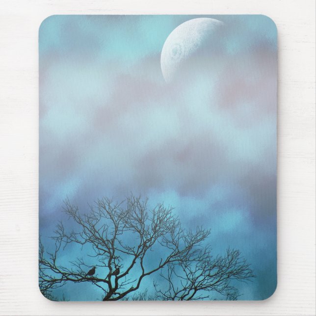 Alfombrilla De Ratón Esperar Por La Mañana Mousepad (Frente)