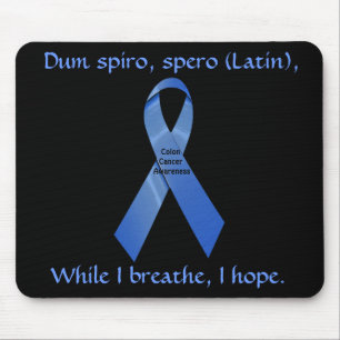 Alfombrilla De Ratón Espero que Mousepad sobre el cáncer de colon