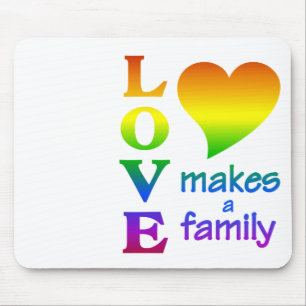 Alfombrilla De Ratón Espinilla de la familia arcoiris, personalizar