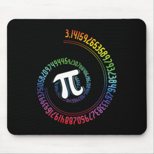 Alfombrilla De Ratón Espiral Arcoiris Nerd Math Geek Matematicista Pi D