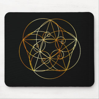 Alfombrilla De Ratón Espiral de Fibonacci la geometría sagrada