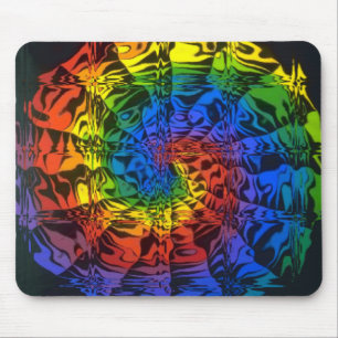 Alfombrilla De Ratón espiral del arco iris