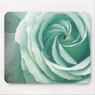 Alfombrilla De Ratón Espiral del VERDE de MAR de Mousepad color de rosa