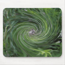 Espiral floral verde chartreuse retro abstracto ge