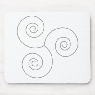 Alfombrilla De Ratón Espiral gris de la vida