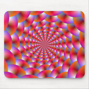 Alfombrilla De Ratón Espiral Mousepad de esferas en rosa y violeta