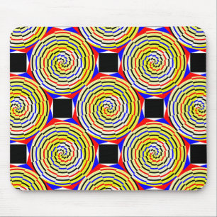 Alfombrilla De Ratón Espirales amarillas de Kenneth Yoncich