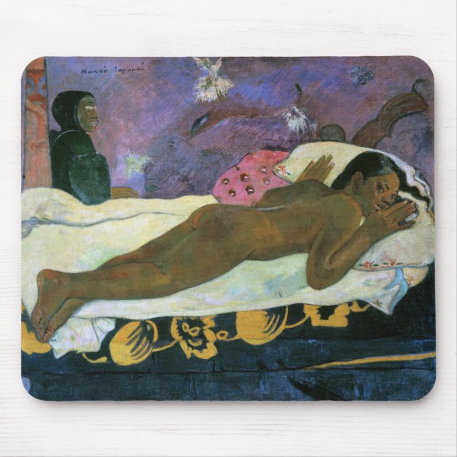 Alfombrilla De Ratón Espíritu de los muertos mirando, Gauguin (Frente)