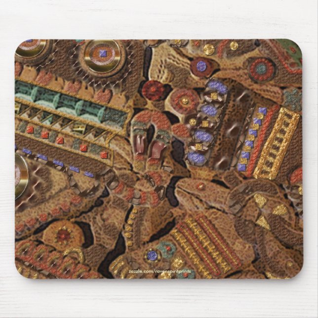 Alfombrilla De Ratón Espíritu de México y Perú, diseño maya incaico (Frente)
