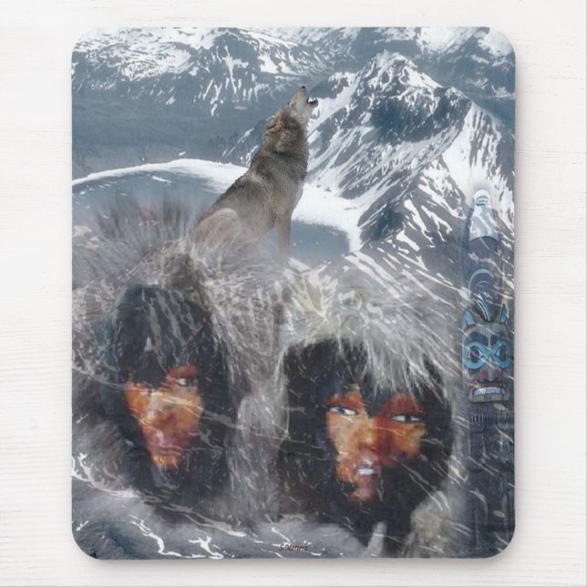 Alfombrilla De Ratón Espíritu nativo en Alaska (Frente)