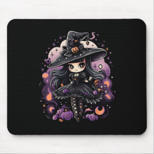 Alfombrilla De Ratón Espíritus espeleados Halloween Witch Art