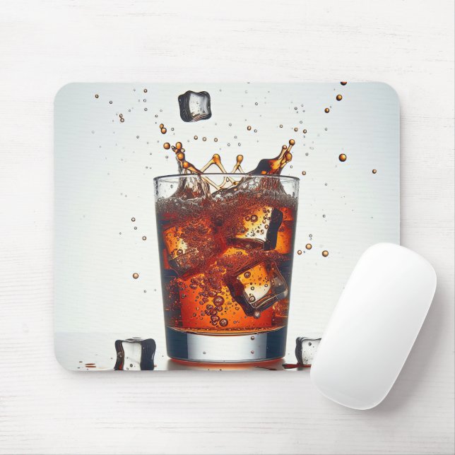 Alfombrilla De Ratón Esplando Cubos De Hielo En Whisky (Con ratón)