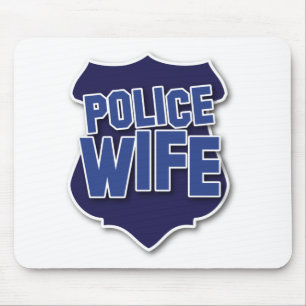 Alfombrilla De Ratón esposa de la policía