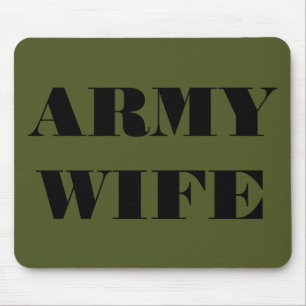 Alfombrilla De Ratón Esposa del Ejército de Mousepad