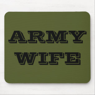 Alfombrilla De Ratón Esposa del Ejército de Mousepad
