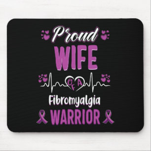 Alfombrilla De Ratón Esposa Orgullosa Fibromialgia Cinta de Sensibiliza