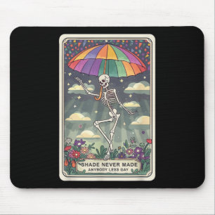 Alfombrilla De Ratón Esqueleto de Tarot Nunca Hizo a Nadie Menos Gay So
