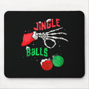 Alfombrilla De Ratón Esqueleto divertido de Navidad Jingle Navidad dive