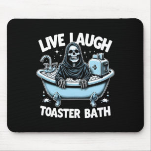 Alfombrilla De Ratón Esqueleto Divertido Halloween Vivo Toaster de Risa