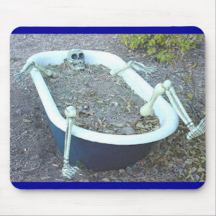 Alfombrilla De Ratón Esqueleto en la bañera Mousepad
