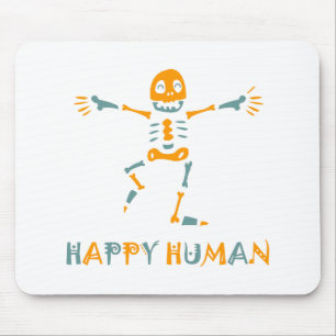 Alfombrilla De Ratón Esqueleto humano feliz
