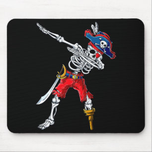 Alfombrilla De Ratón Esqueleto pirata haciendo dabbing