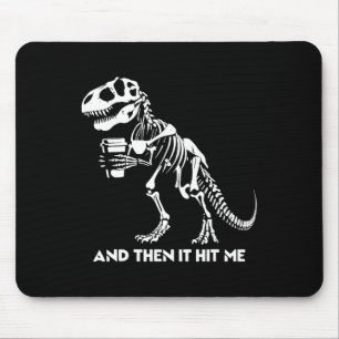 Alfombrilla De Ratón Esqueleto T-rex Dinosaurio Halloween Hombres Mujer