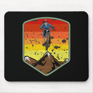 Alfombrilla De Ratón Esqueleto Zombie Calavera MTB BMX de Mountain Bike