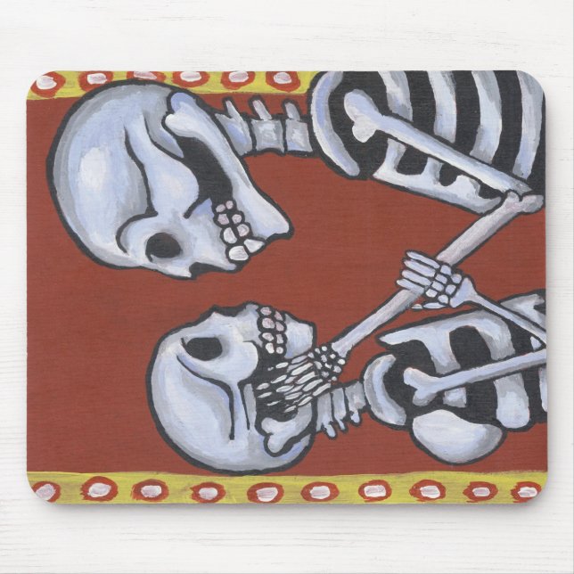 Alfombrilla De Ratón esqueletos de dia de los muertos en mousepad del (Frente)