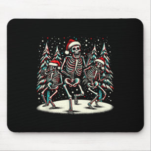 Alfombrilla De Ratón Esqueletos de los Navidades bailarines - Vintage H