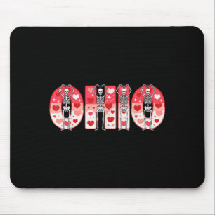 Alfombrilla De Ratón Esqueletos divertidos de O-h-i-o Ohio en Valenti d