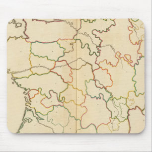 Alfombrilla De Ratón Esquema de los ríos de Francia
