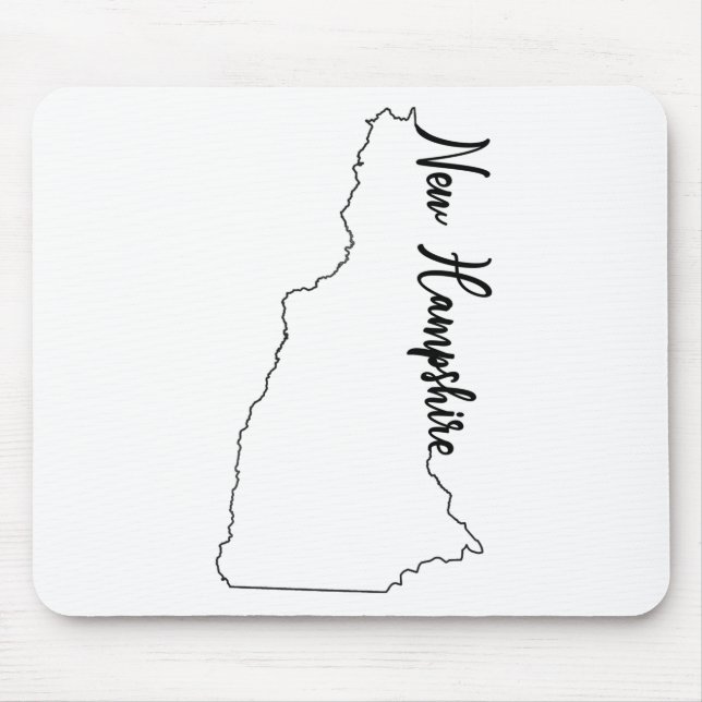 Alfombrilla De Ratón Esquema del estado de New Hampshire con la (Frente)