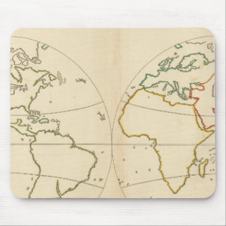 Alfombrilla De Ratón Esquema del mapa mundial