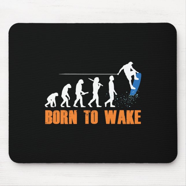 Alfombrilla De Ratón Esquí acuático con tabla de wakeboard Estilo libre (Frente)