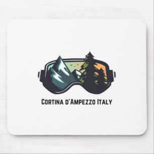 Alfombrilla De Ratón Esquí Cortina D'ampezzo Italia Esquí de Montaña Ho