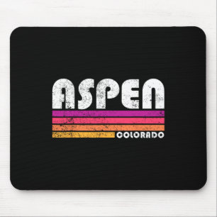 Alfombrilla De Ratón Esquí de montaña Aspen Colorado Co Vintage 80s Asp