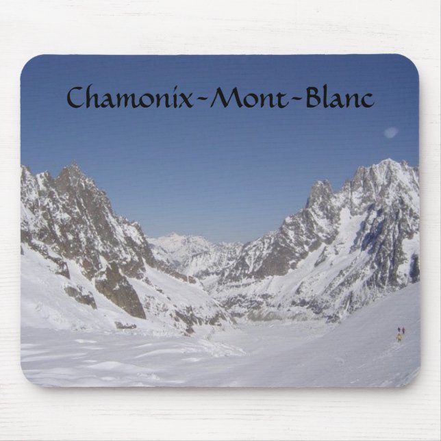 Alfombrilla De Ratón Esquí en un glaciar (Frente)