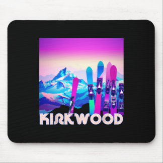 Alfombrilla De Ratón Esquí Kirkwood - Esquí estilo Retro 80 y Snowboa