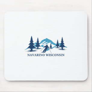 Alfombrilla De Ratón Esquí Navarino Wisconsin _1